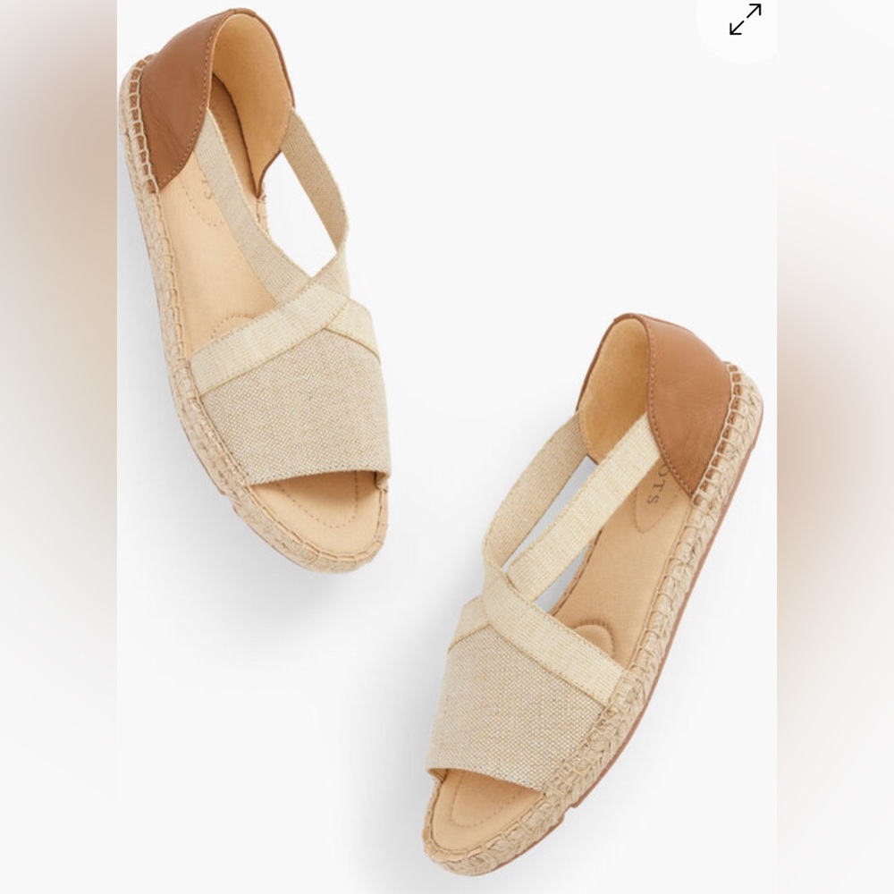 Talbots ILLYSA LINEN ESPADRILLES FLATS